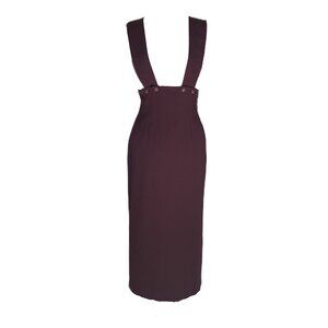 Burgundy Overall Dress